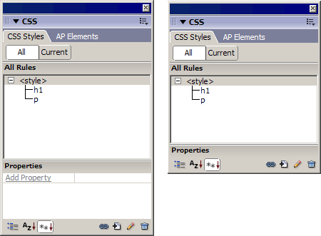 CSS Styles panel