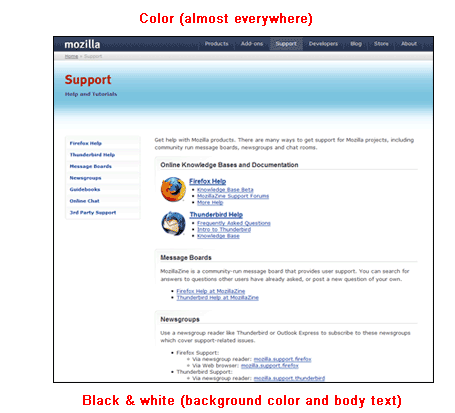 Color/Black and White